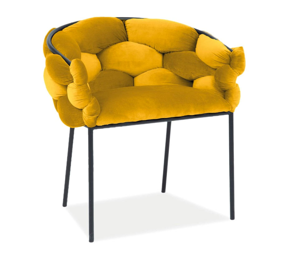 Žlutá extravagantní židle NADKA